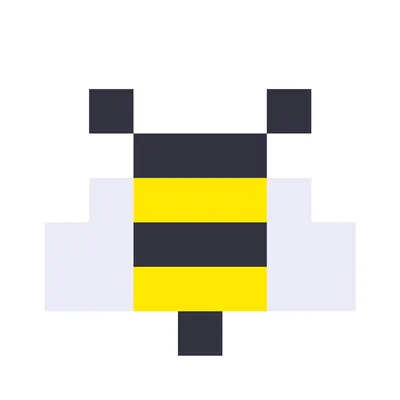Bee cross stitch pattern
