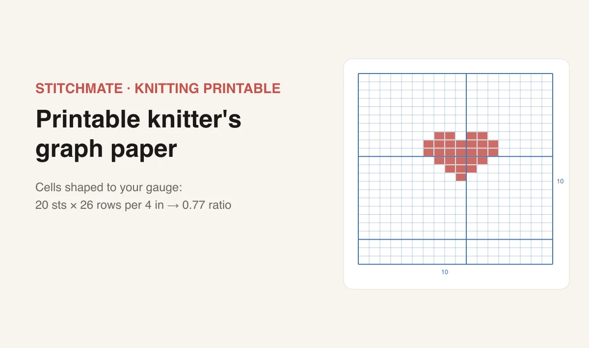 Knitter's Graph Paper — preview
