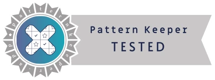 Pattern Keeper TESTED certification badge — patternkeeper.app